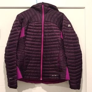 Eddie Bauer down hooded jacket